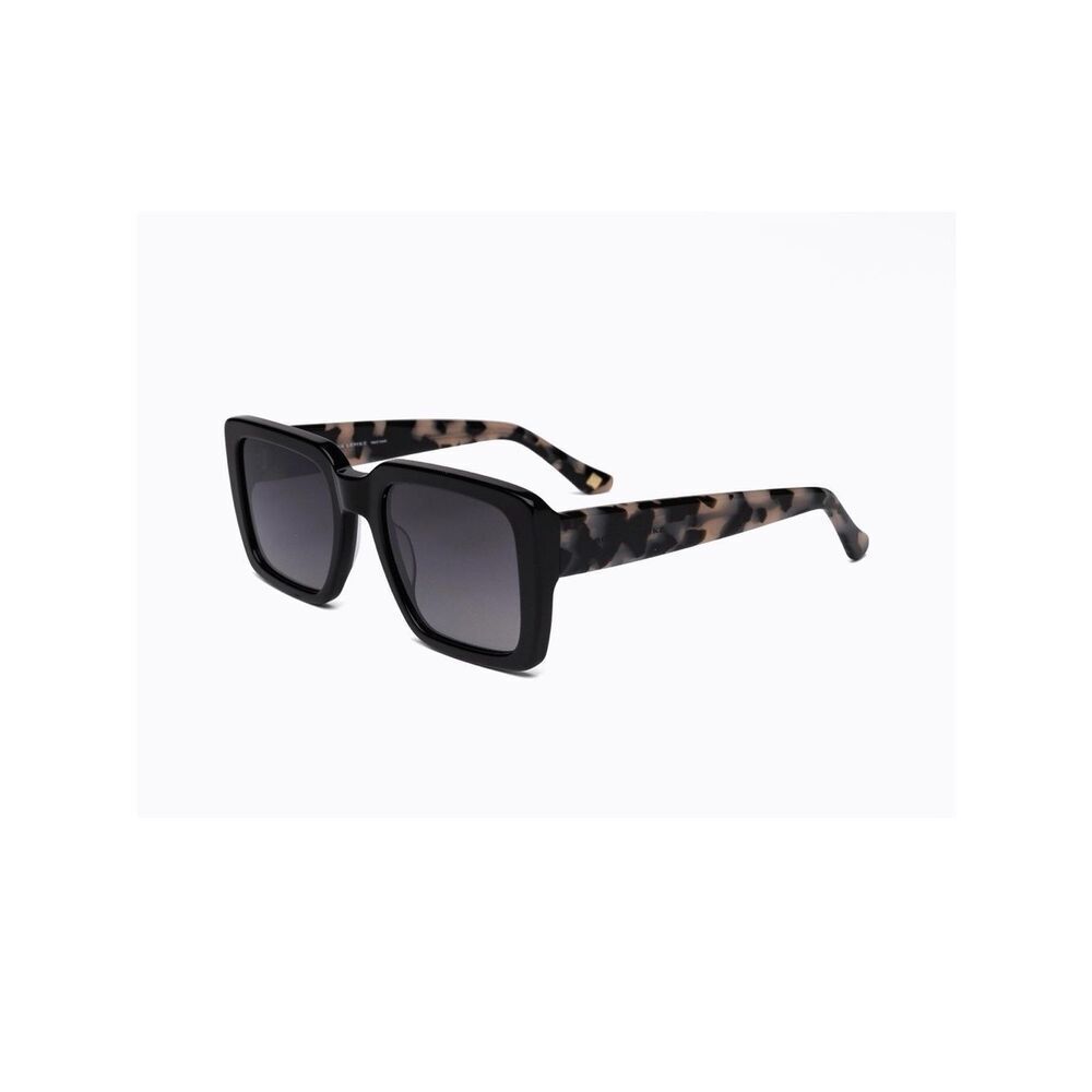 Black Frame Sunglasses with Tortoise Arms (CL916-2)